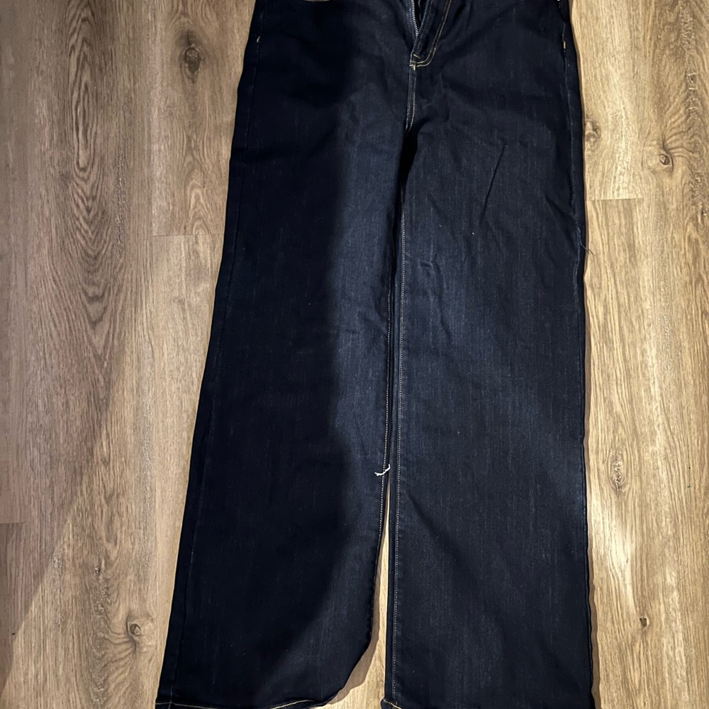 Risen brand Dark Blue Wide-Leg Jeans